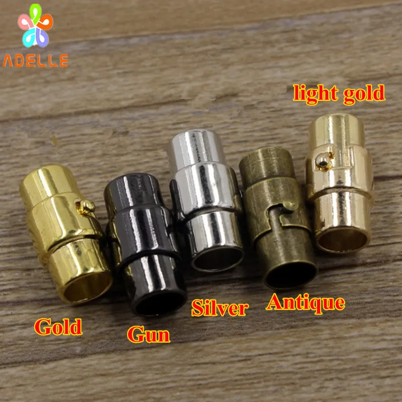 5x Double Insurance Solid Brass Buckle Clasps Lock Leather