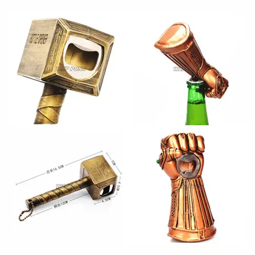 

Avengers 3 Infinity War Thor Mjolnir Thanos Arms Bottle Opener Models toy Christmas Dinner Party Bottle opener Toys Decoration