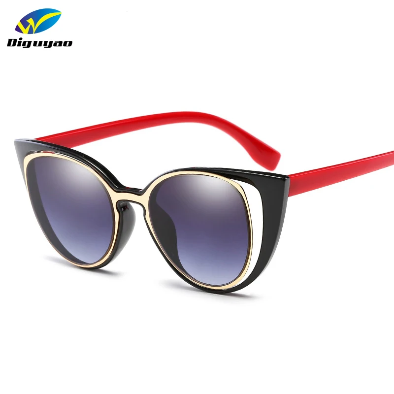 

DIGUYAO 2018 Fashion Sunglasses Women Luxury Brand Designer Vintage Sun glasses Female Rivet Shades Big Frame Style Eyewear