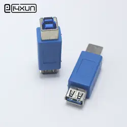 1 шт. USB 3,0 Тип B гнездо для принтера Тип Женский Джек DC разъем питания высокоскоростной синий разъем адаптер для ПК