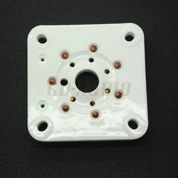 

Generic 2pcs Chassis Mount Gold plated 7pin Ceramic vacuum tube socket for 6C33/FU29/829B Vintage Audio Amplifier DIY