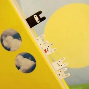

Free Shipping Cute Black&White Joran Rabbit Mini Bookmark Notes Message Post Memo Pad
