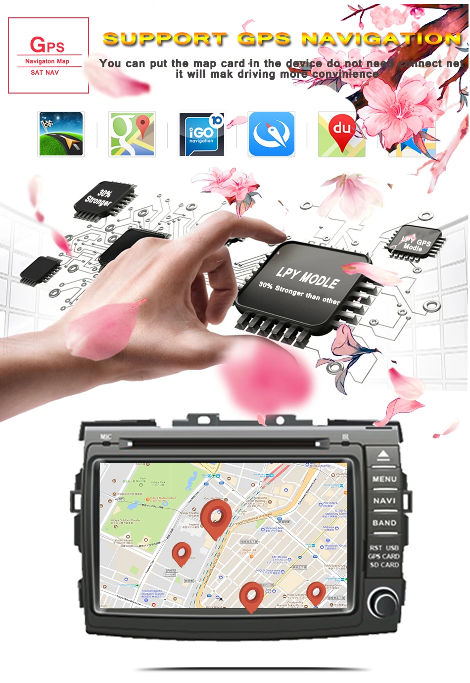 Flash Deal 8 inch Android 9.0 RAM 4GB Car Multimedia Player For TOYOTA PREVIA Estima Tarago Canarado HD 1024*600 Car DVD Player CD BT MAPS 5