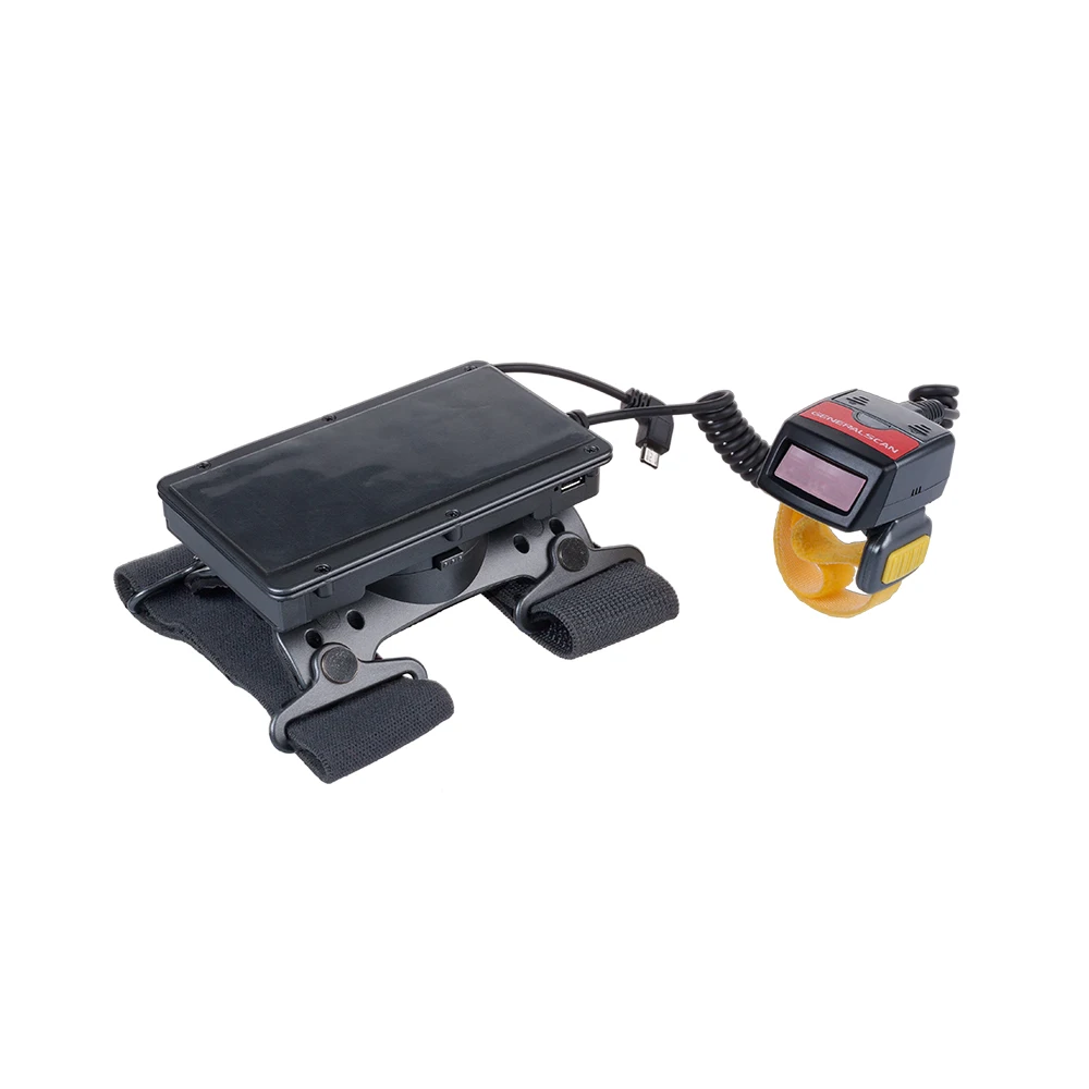Generalscan GS WT1000-HP 1D الليزر الاتحاد الأوروبي محول الطاقة لبس شارة السلكية البنصر البسيطة الباركود ماسحة لنظام أندرويد جهاز