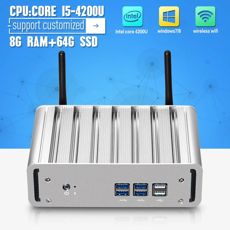 XCY New X31-i5 4200u 1.6G HZ Mini Gaming PC With VGA/HDMI Vensmile W10 mini cpu 8G RAM 64G SSD