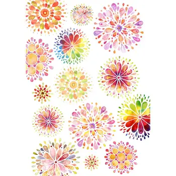 

2 pcs/lot Colorful Fireworks Decoration Cosas Kawaii Uncut Stickers Scrapbooking Stationery Washi Tape Set School Supplies