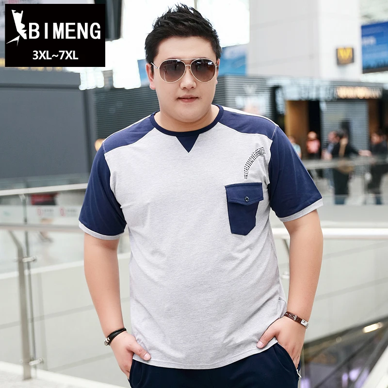 Free Shipping! 2016 100 Cotton Short sleeve Plus Size Men's Clothing