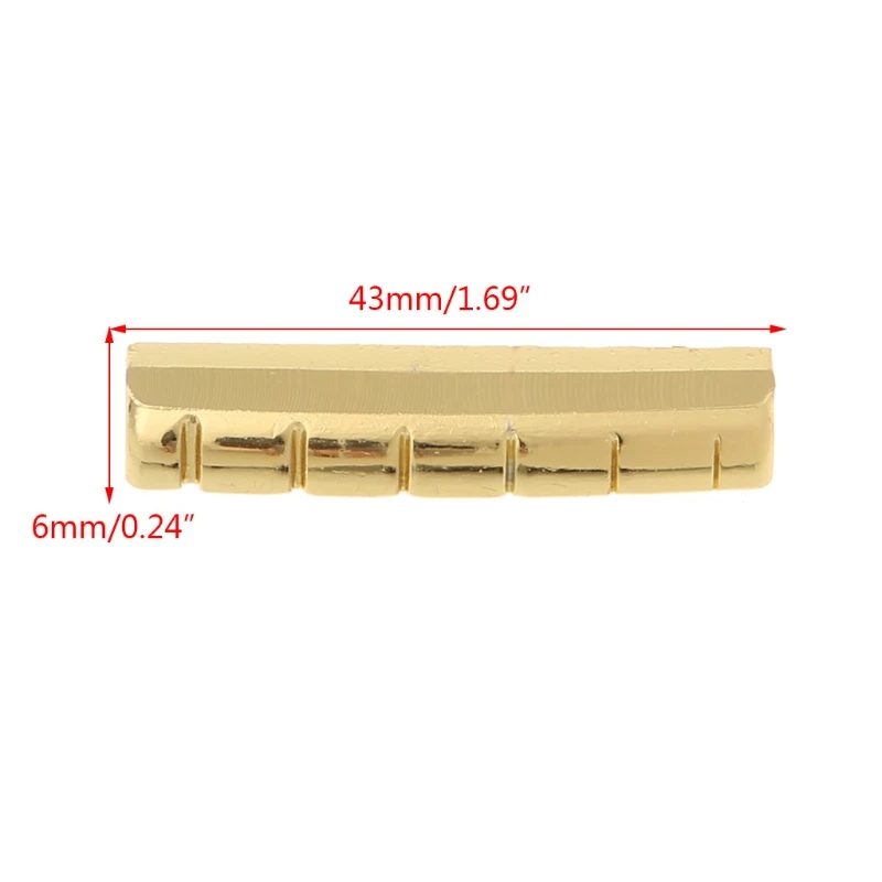

6 String Slotted Guitar Nut for 43mm LP Guitar Replacement