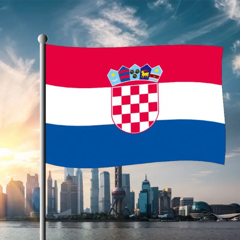 1 шт. Хорватия Национальный флаг 60*90 см висит флаги активного отдыха/парад баннер для фестиваля мира по футболу чашки