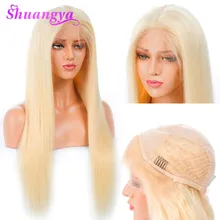 Cheap 613 Blonde Wigs 150% Density Peruvian Straight Remy Human Hair lace front Wigs 613 Lace Front Human Hair Wig With Baby Shuangya Cheap 613 Blonde Wigs 150% Density Peruvian Straight Remy Human Hair lace front Wigs 613 Lace Front Human Hair Wig With Baby Shuangya