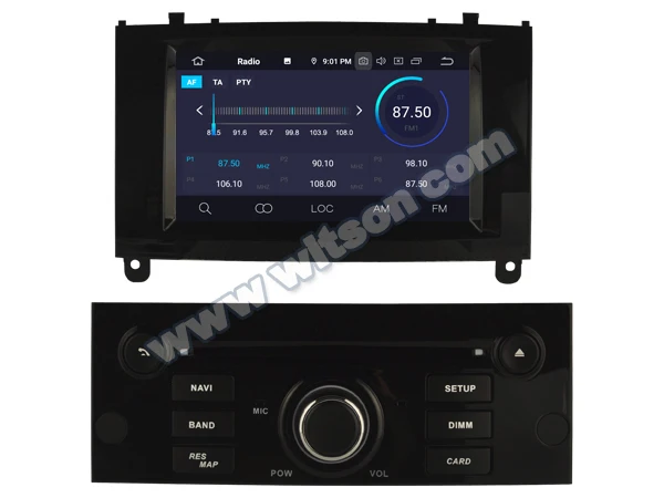 Excellent 7" Android 9.0 Pie OS Car DVD Multimedia Navigation GPS Radio for Peugeot 407 2003-2010 with Greater Viewing Angle IPS Screen 4
