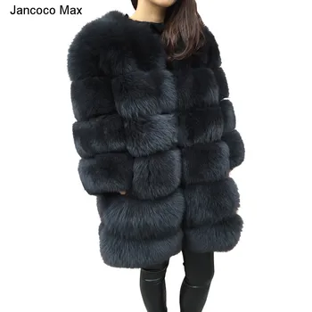 

Women's Natural Real Fox Fur Coat High Quality Winter Thick Warm Long Outerwear Fashion Fur Jacket S7239