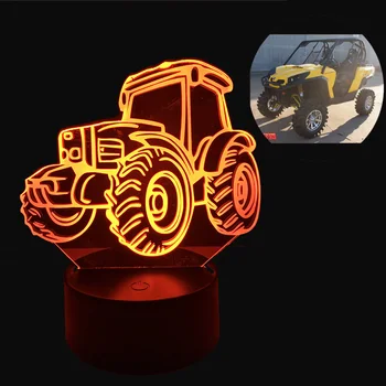 

3D LED Night Light 7 Color Change Cool Beach Dune Buggy Car Desk Table Lava Lampara RC Remote Control Kid Boy Christmas toys