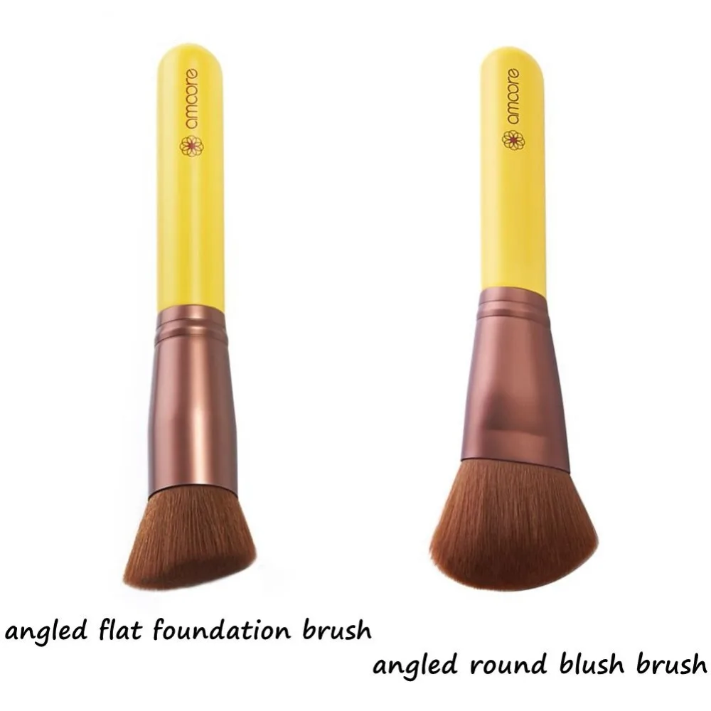 amoore Makeup Brushes Powder Foundation Brush Synthetic Makeup Brush Set Cosmetics Blusher Eyeshadow Eyebrow Makeup Set