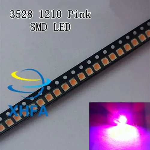 Оптовая продажа 200 шт. розовый POWER TOP 1210 3528 SMD SMT PLCC-2 ультра ярсветодиодный новинка |