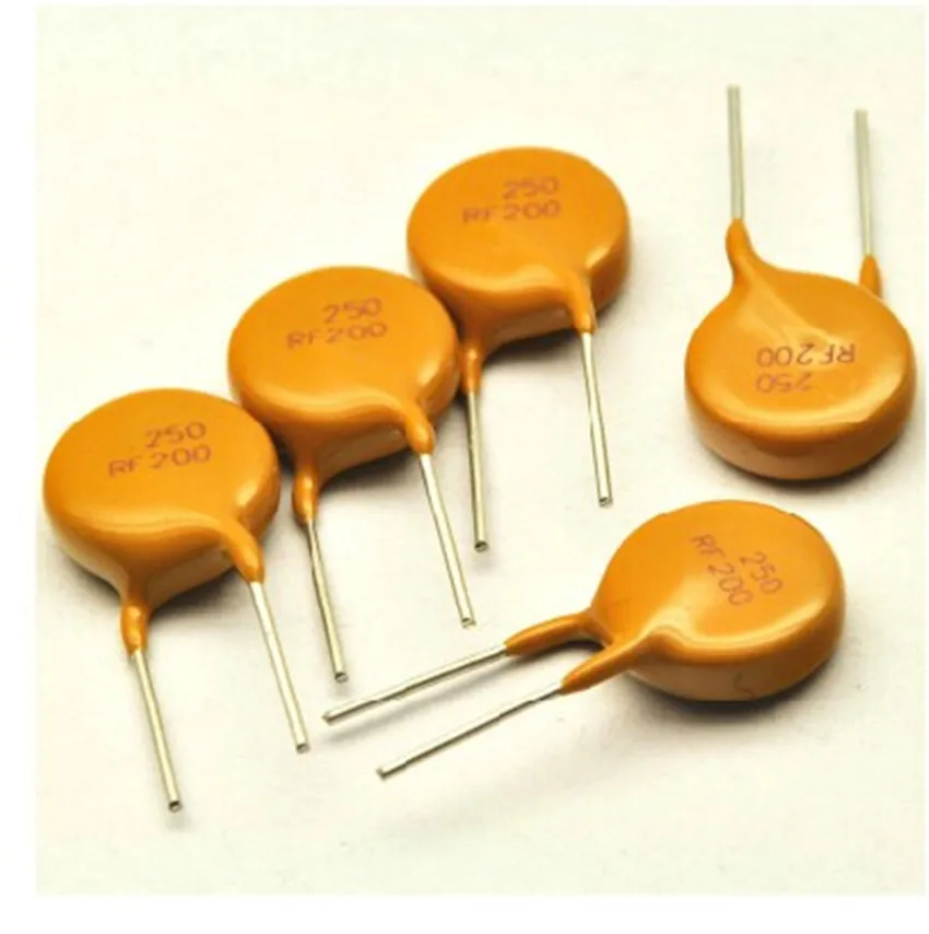 

5PCS PPTC resettable fuse TRF250-200 250V 0.2A 200MA