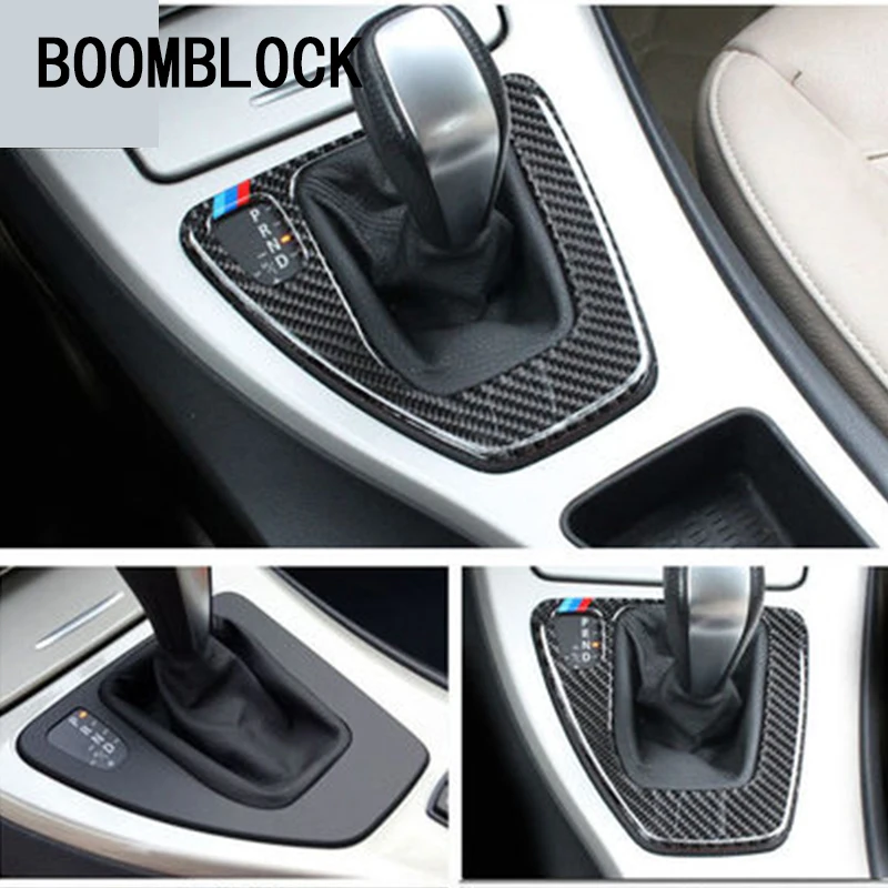 

3Colors Car Stickers For BMW E90 3 Series E92 M Power Carbon Fiber Center Console Gears Shift Knob Panel Car Styling Accessories