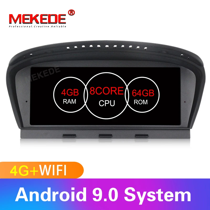 Cheap Android9.0 8 Core 4G RAM 64G ROM IPS Screen 4G SIM wifi Car GPS DVR Rear view camera for BMW 5Series E60 E61 E63 E64 E90 E91 E92 0