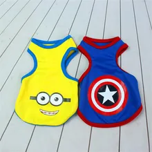 Summer Cotton font b Pet b font Vest Washable Dog Vest For Small Dogs Yellow Blue