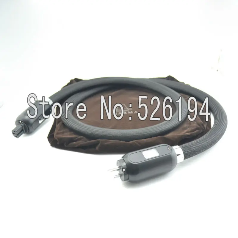 

Free shipping 1.8 meter Kharma KPC-GR-1C Grand reference series Rhodium plated US/EU power cable for audio power cord