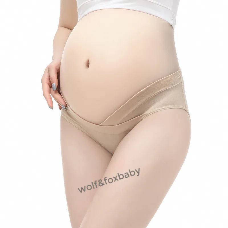 Розничная, хлопковое нижнее белье с низкой талией размера плюс, нижнее Белье для беременных женщин, одежда для беременных женщин