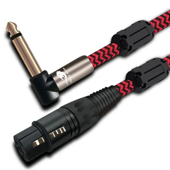 

1/4'' TS Mono 6.35mm Male to XLR Female Audio Cable For Microphone Mixer Console Amplifier Stereo System Devices 1M 2M 3M 5M