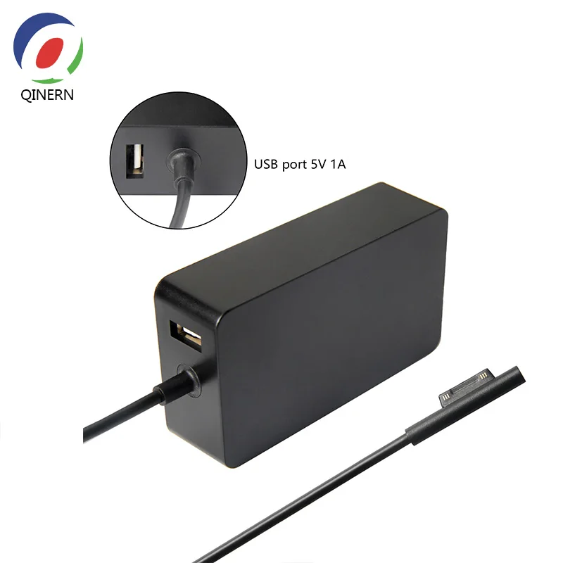 QINERN 15V 4A 65W Charger Adapter 6 For Microsoft Surface Laptop Book Power Pro3/Pro4  EU US UK 