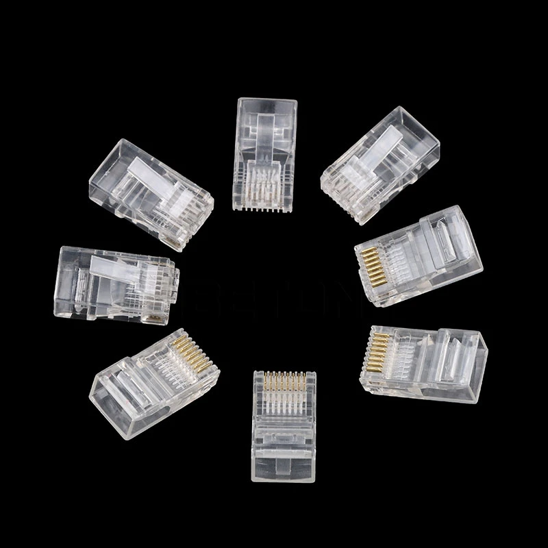 

Kebidumei 1000Pcs RJ45 RJ-45 CAT5 Cat5e Cat6 Cable Modular Plug Network Connector Free Shipping