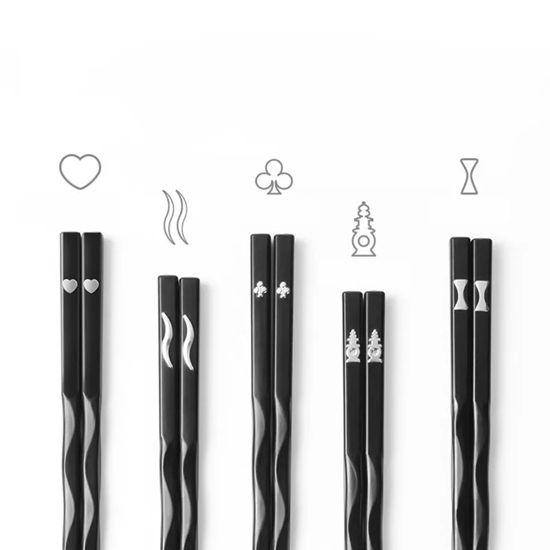 

Tools for cake 1 Pair Japanese Chopsticks Alloy Non-Slip Sushi Chop Sticks Set Chinese Gift home kitchen A1