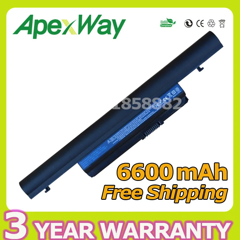 Аккумулятор Apexway 9 Cell для ноутбука Acer Aspire 3820 5745 4553 4553G 4625 4625G AS10B73 AS10B75 AS10B7E AS10B5E AS10B61