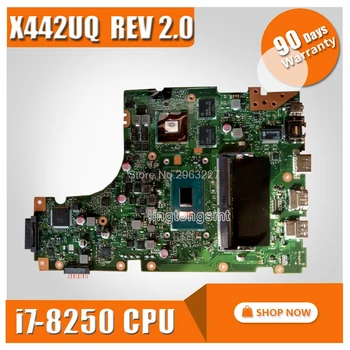 

For Asus X442 X442U X442UQ Laptop motherboard with processor I7-8250 cpu REV2.0 Mainboard 100% Tested