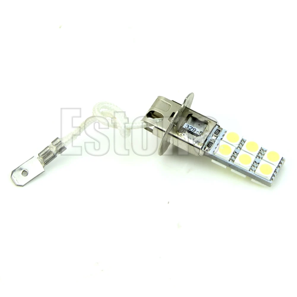 

H3 12-LED 5050 lampadina testa di SMD 12V bianco luminoso della nebbia Drop Ship No22
