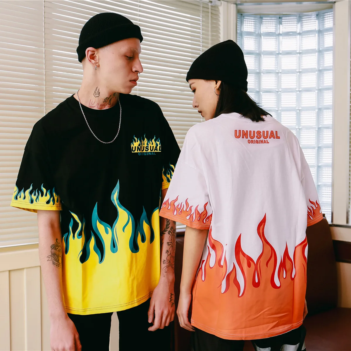 old school flame shirt