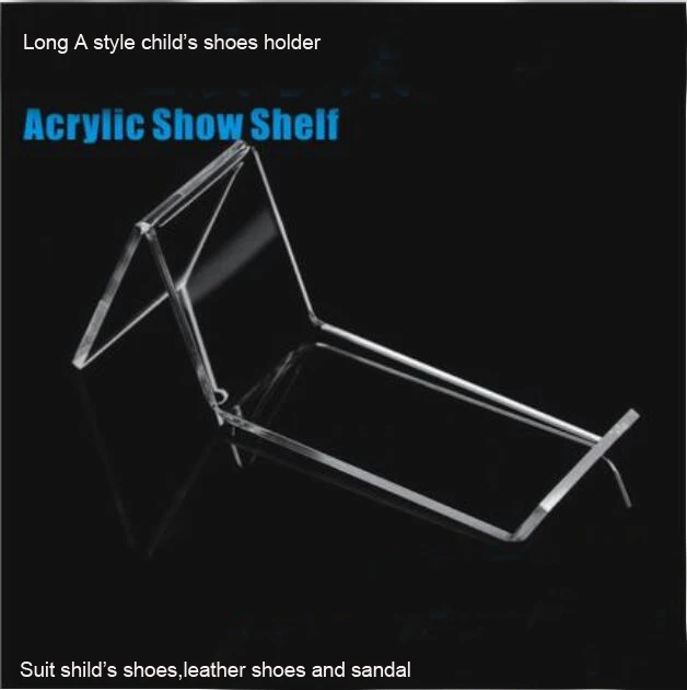 10 штук/Лот) столешница прозрачный акриловый плексиглас обувные дисплеи и стойки(без обуви) SD002 - Цвет: Long A style child
