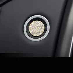 Серебряный/золотой Алмаз Стиль зажигания стильная кнопка Зажигания для автомобиля декоративная накладка чехол отделка для Land Rover
