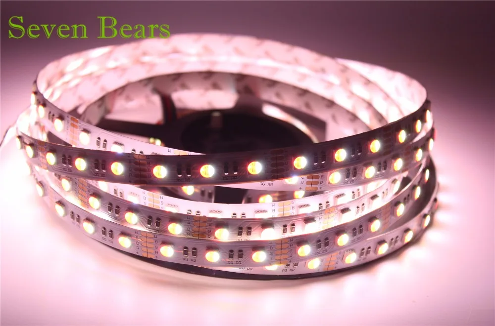 US $12.75 5m RGBW RGBWW 5050 Led Strip Light DC 12V 24V 4 In 1 Led Chip Waterproof Non Waterproof 60ledM Indoor Outdoor Home Decoration