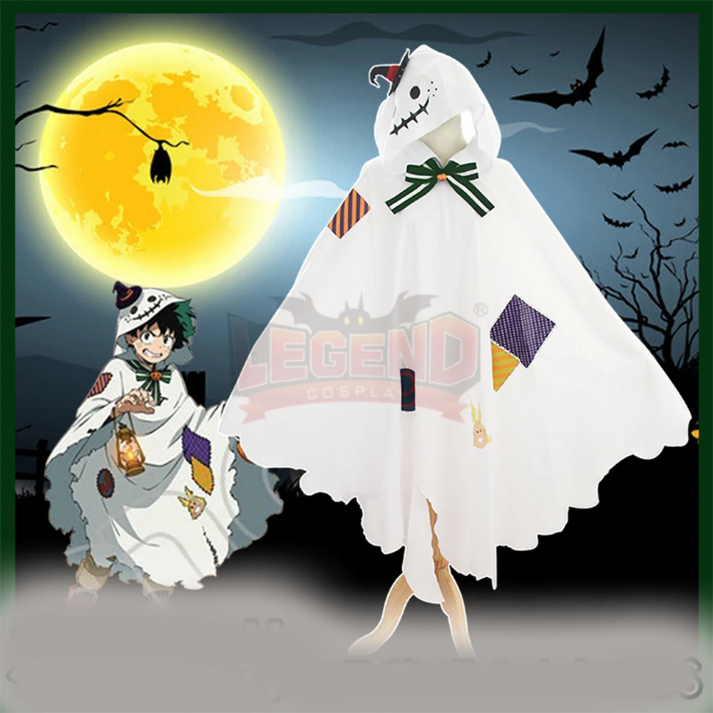 Anime My Hero Academia Izuku Midoriya Cloak Cosplay Boku No Hero