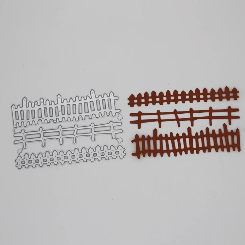 

3Pcs Field/Farm Fence new Metal Cutting Dies for decor card DIY Scrapbooking Embossing stencil Paper Craft Album template Dies