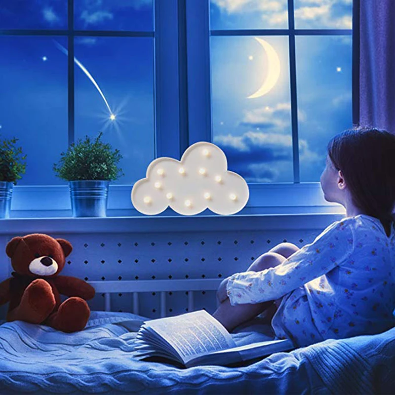 Moon Star Cloud Night Lights (6)
