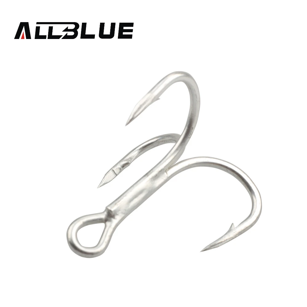 Allblue Super Strong Treble Hooks Sharp Hooks 2/0 1/0 1 2 4 6 8 10