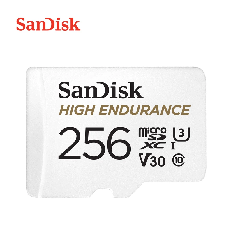 Original Sandisk Micro Sd Card 32gb 64gb 128gb 256gb Class10 U3 V30 100mb S High Endurance Flash Memory Tf Card With Adapter Micro Sd Cards Aliexpress