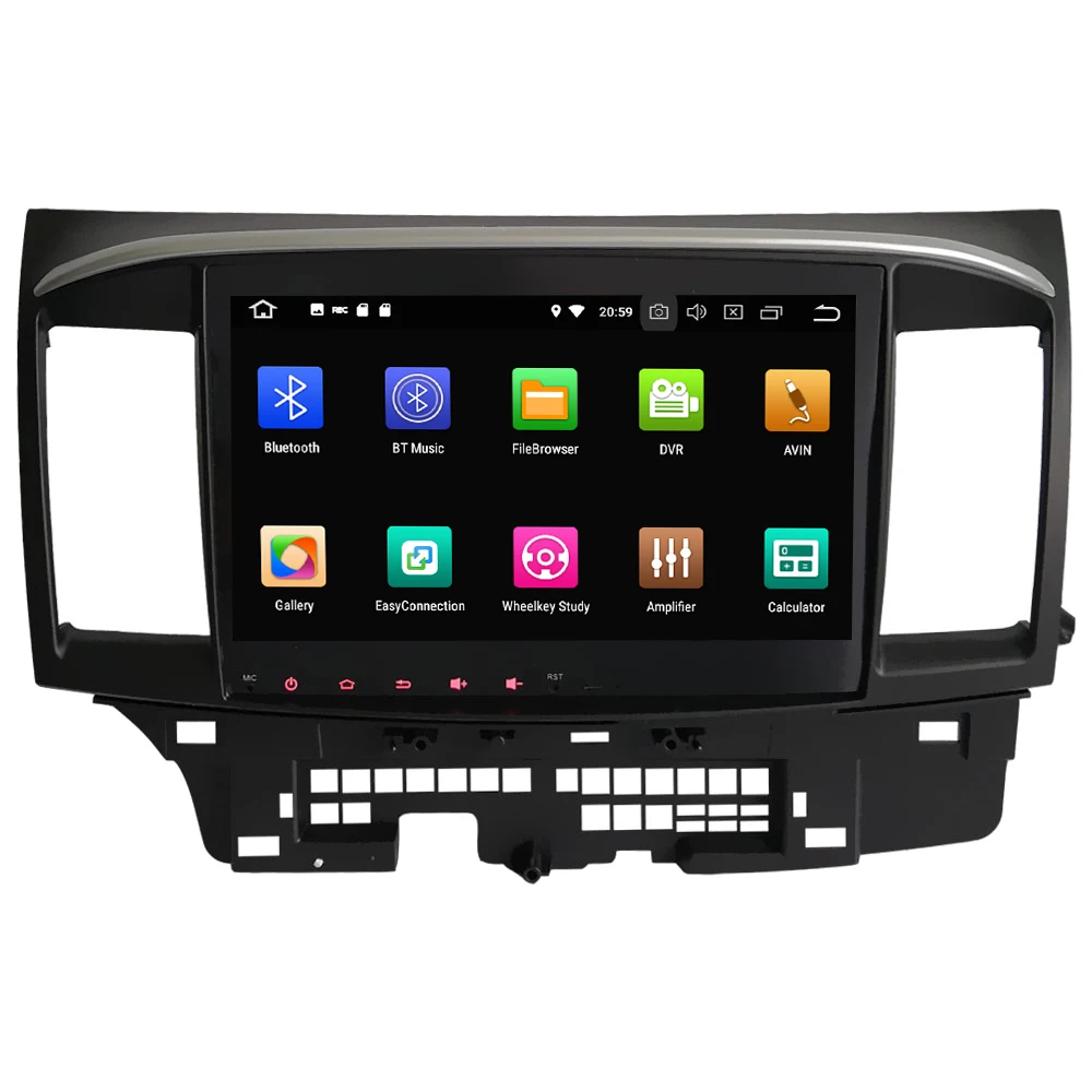 Top 10.1" IPS Octa Core 4G Android 8.1 4GB RAM 64GB ROM RDS Car DVD Multimedia Player Radio Stereo For Mitsubishi Lancer 2006-2016 1