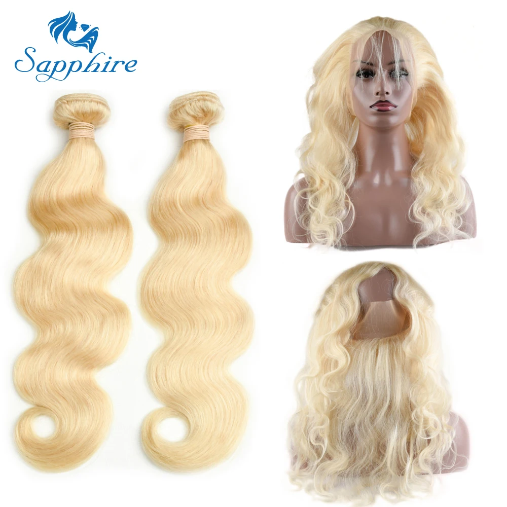 Buy Sapphire Hair Extension 613 Blonde Hair Weave 2