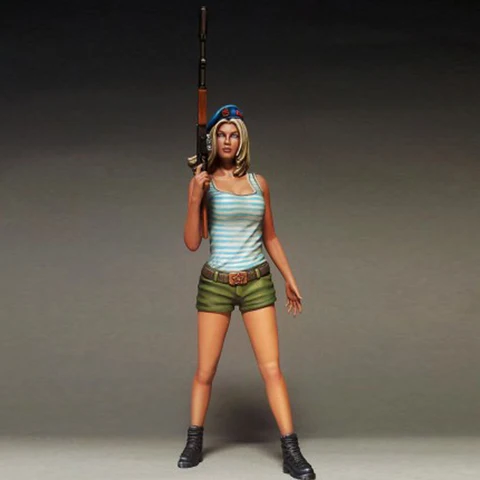

1/35 Resin Figure Model Russian VDV Girl Unassembled Unpainted