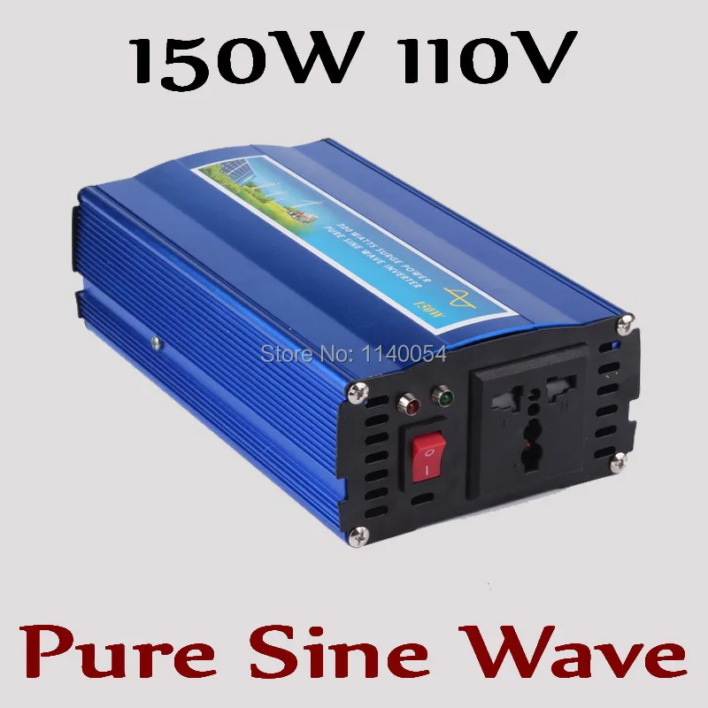 

Fast Shipping! 150W off grid inverter, pure sine wave inverter for solar and wind system 110V DC to AC 100/110/120/220/230/240V