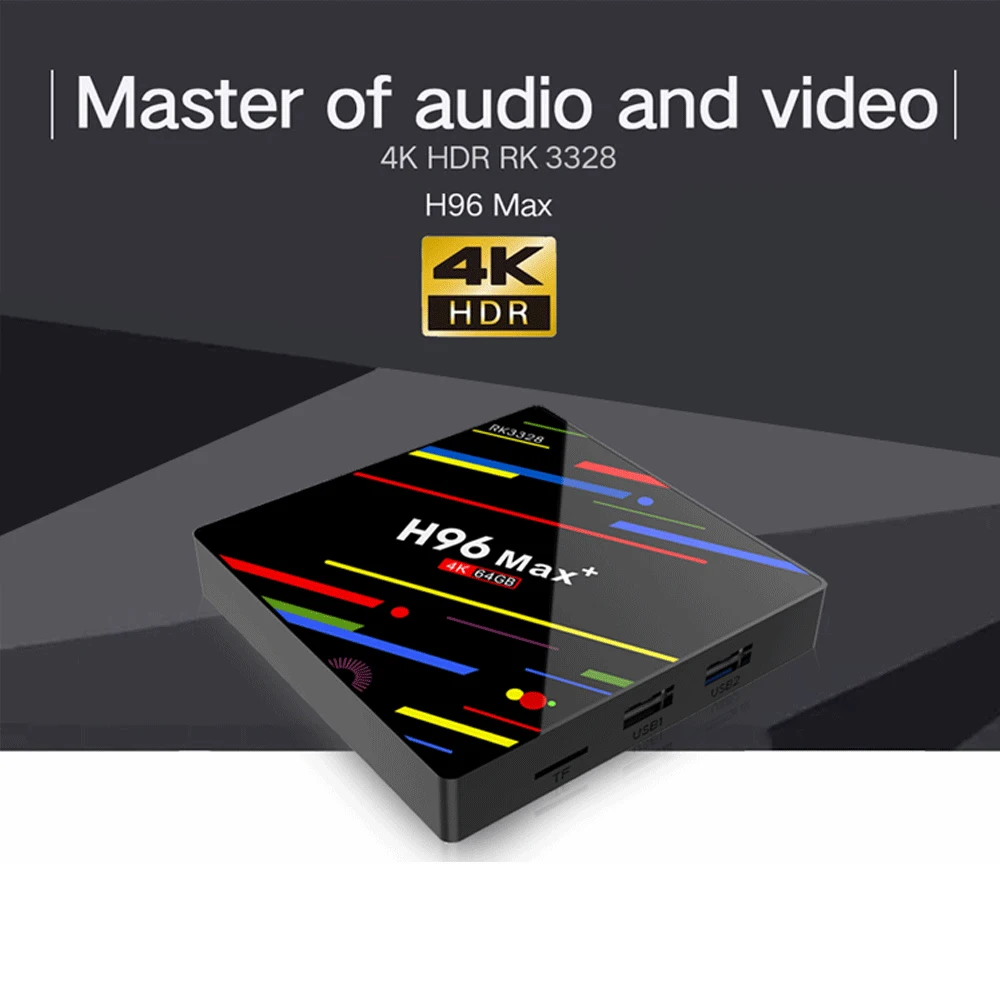 H96 MAX Plus Android 9.0 TV Box 4GB RAM 64GB ROM Smart Tv RK3328 2.4G/5G Wifi 4K H.265 4GB 32GB Set Top Box