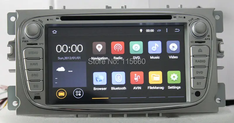 Android 4.4 Quad core Car DVD for Ford Focus 2 Silver 2