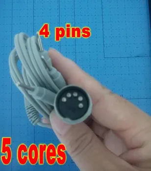 

5P plug medical rheophore cable durable tens electrode wire/2.0mm 4 pin connection tens lead wire for surgical instruments 2M