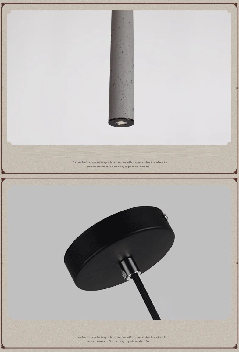 LukLoy Modern Pendant Lights Industrial Lamp Concrete Cement Cylinder Pipe Kitchen Lights Shop Bar Counter Island Lighting (9)