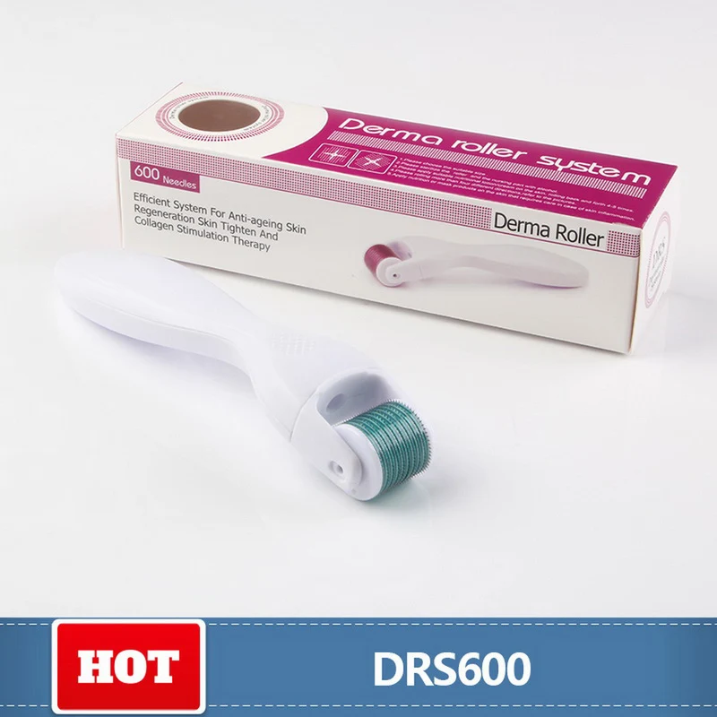 

DRS Dermaroller System Microneedle Roller 600 Needle Skin Care Fine Titanium Micro Needle Derma Roller For Beauty